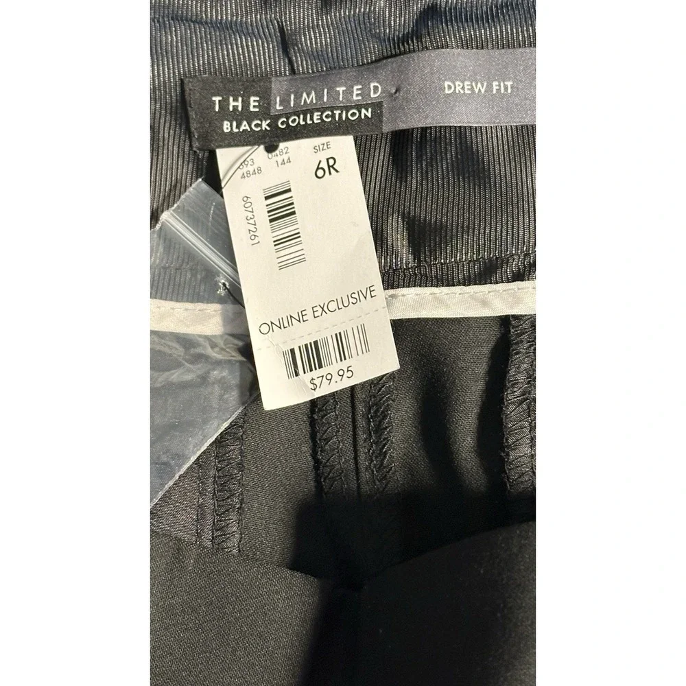 NWT The Limited Black Collection Drew Fit Ankle Straight‎ Leg Size 6 Regular